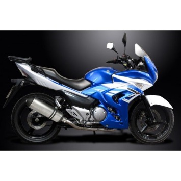 Delkevic volledig systeem X-Oval Titanium 343mm zonder e-keur - GW250 Inazuma (2013-2018)