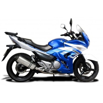 Delkevic volledig systeem X-Oval Titanium 343mm zonder e-keur - GW250 Inazuma (2013-2018)