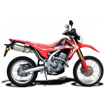 Delkevic volledig systeem X-Oval Titanium 343mm zonder e-keur - CRF250L 2017-2019