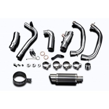 Delkevic volledig systeem Round Carbon 200mm zonder e-keur - VERSYS 300X (2017-2020)