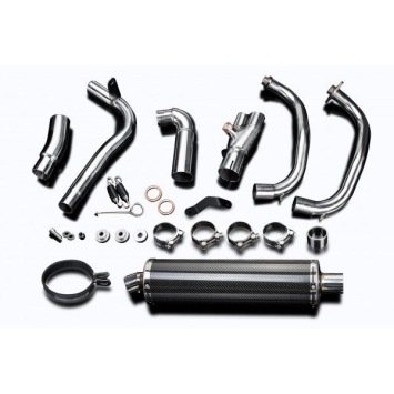 Delkevic volledig systeem Oval Carbon 450mm zonder e-keur - VERSYS 300X (2017-2020)