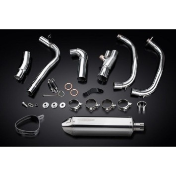 Delkevic volledig systeem Tri-Oval RVS 320mm zonder e-keur - VERSYS 300X (2017-2020)