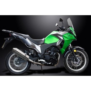 Delkevic volledig systeem Tri-Oval RVS 320mm zonder e-keur - VERSYS 300X (2017-2020)