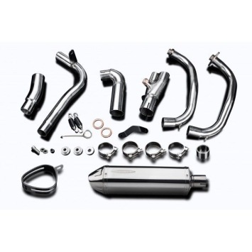 Delkevic volledig systeem Tri-Oval RVS 320mm zonder e-keur - VERSYS 300X (2017-2020)