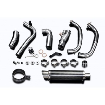 Delkevic volledig systeem Round Carbon 350mm zonder e-keur - VERSYS 300X (2017-2020)