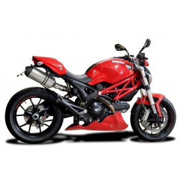 Delkevic slip-on kit X-Oval Titanium 260mm zonder e-keur - Monster 796 (2011-2014)