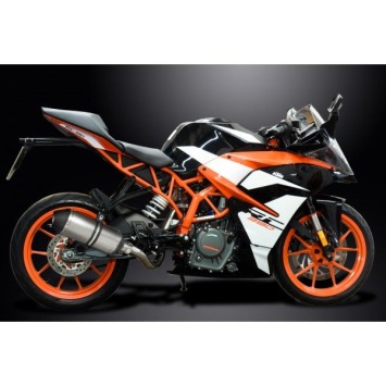 Delkevic slip-on kit X-Oval Titanium 260mm zonder e-keur - 390 Duke/RC390 (2017-2020)