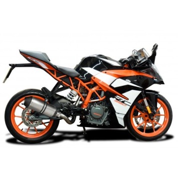 Delkevic slip-on kit X-Oval Titanium 260mm zonder e-keur - 390 Duke/RC390 (2017-2020)