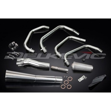Delkevic volledig systeem Megaphone RVS 550mm zonder e-keur - Z750LTD KZ750H (1980-1983)