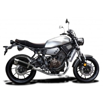 Delkevic volledig systeem Round Carbon 350mm zonder e-keur - XSR700 2015-2019