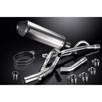 Delkevic slip-on kit X-Oval Titanium 343mm zonder e-keur - DL650 V-Strom (2017-2020)