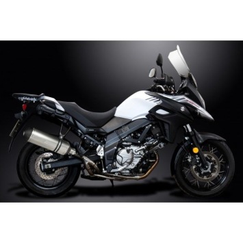 Delkevic slip-on kit X-Oval Titanium 343mm zonder e-keur - DL650 V-Strom (2017-2020)