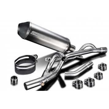 Delkevic slip-on kit X-Oval Titanium 343mm zonder e-keur - DL650 V-Strom (2017-2020)
