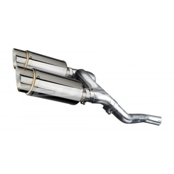 Delkevic slip-on kit Round RVS 200mm zonder e-keur - VFR800 VTec (2002-2013)