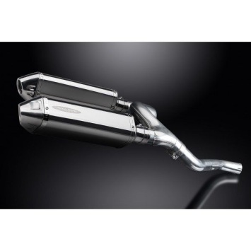 Delkevic slip-on kit Tri-Oval RVS 320mm zonder e-keur - VFR800 VTec (2002-2013)