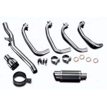 Delkevic volledig systeem Round Carbon 200mm - ZRX1100/1200 97-07