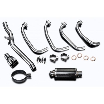 Delkevic volledig systeem Oval Carbon 225mm zonder e-keur - ZRX1100/1200 97-07