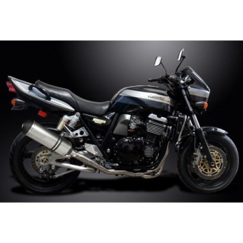 Delkevic Auspuffanlage X-Oval Titanium 343mm ohne EG-BE - ZRX1100/1200 97-07