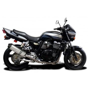 Delkevic Auspuffanlage X-Oval Titanium 343mm ohne EG-BE - ZRX1100/1200 97-07