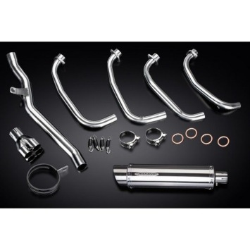 Delkevic volledig systeem Round RVS 350mm zonder e-keur - ZRX1100/1200 97-07