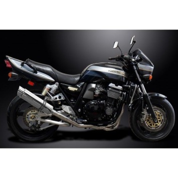 Delkevic volledig systeem Round RVS 350mm zonder e-keur - ZRX1100/1200 97-07