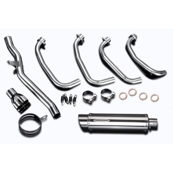 Delkevic volledig systeem Round RVS 350mm zonder e-keur - ZRX1100/1200 97-07