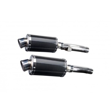 Delkevic slip-on kit Oval Carbon 225mm zonder e-keur - Zephyr 1100 ZR1100B (1996-1997)