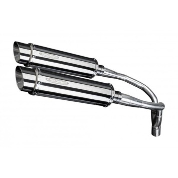 Delkevic slip-on kit Round RVS 350mm zonder e-keur - CB900F HORNET (2001-2009)