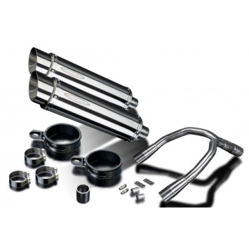 Delkevic slip-on kit Round RVS 350mm zonder e-keur - CB900F HORNET (2001-2009)