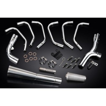 Delkevic volledig systeem Megaphone RVS 550mm zonder e-keur - CBX1000 79-83