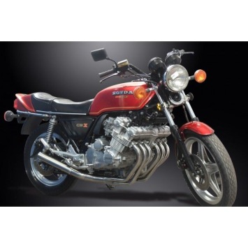 Delkevic volledig systeem Short Straight RVS 350mm zonder e-keur - CBX1000 79-83