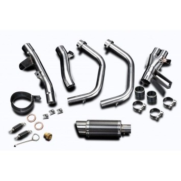 Delkevic volledig systeem Round Carbon 200mm zonder e-keur - CBR500R CB500F CB500X 13-15