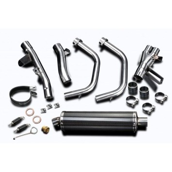 Delkevic volledig systeem Oval Carbon 450mm zonder e-keur - CBR500R CB500F CB500X 13-15