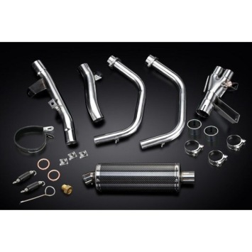 Delkevic volledig systeem Oval Carbon 350mm zonder e-keur - CBR500R CB500F CB500X 13-15