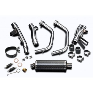 Delkevic volledig systeem Oval Carbon 350mm zonder e-keur - CBR500R CB500F CB500X 13-15