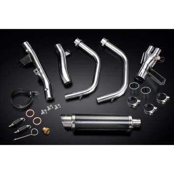 Delkevic volledig systeem Round Carbon 350mm - CBR500R CB500F CB500X 13-15