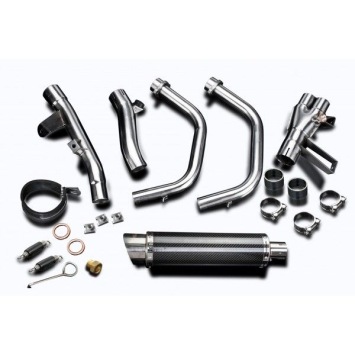 Delkevic volledig systeem Round Carbon 350mm - CBR500R CB500F CB500X 13-15