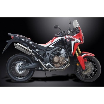Delkevic volledig systeem Oval RVS 350mm zonder e-keur - CRF1000L Africa Twin 2016-2019