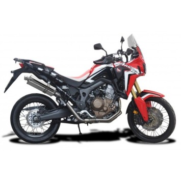 Delkevic volledig systeem Oval RVS 350mm zonder e-keur - CRF1000L Africa Twin 2016-2019