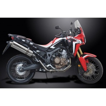 Delkevic volledig systeem Oval RVS 450mm zonder e-keur - CRF1000L Africa Twin 2016-2019