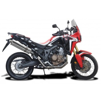 Delkevic volledig systeem Oval RVS 450mm zonder e-keur - CRF1000L Africa Twin 2016-2019