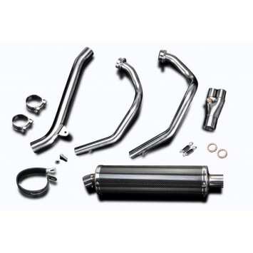 Delkevic volledig systeem Oval Carbon 450mm zonder e-keur - CRF1000L Africa Twin 2016-2019