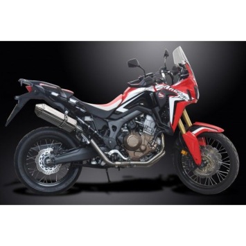 Delkevic volledig systeem Tri-Oval RVS 320mm zonder e-keur - CRF1000L Africa Twin 2016-2019