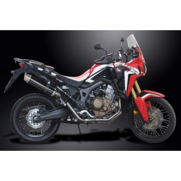 Delkevic volledig systeem Round Carbon 350mm zonder e-keur - CRF1000L Africa Twin 2016-2019