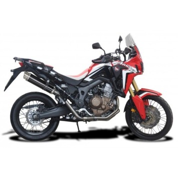Delkevic volledig systeem Round Carbon 350mm zonder e-keur - CRF1000L Africa Twin 2016-2019