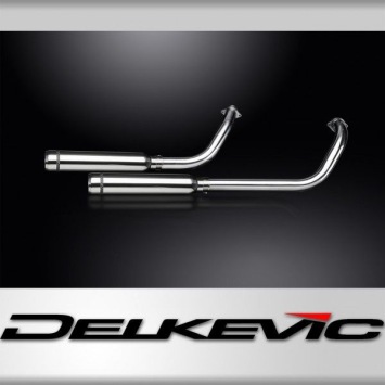 Delkevic volledig systeem Round RVS 410mm zonder e-keur - VT750 SHADOW SPIRIT (2008-2018)