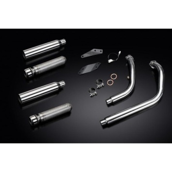 Delkevic volledig systeem Round RVS 410mm zonder e-keur - VT750 SHADOW SPIRIT (2008-2018)