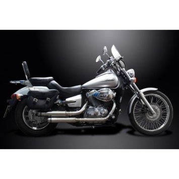 Delkevic volledig systeem Round RVS 410mm zonder e-keur - VT750 SHADOW SPIRIT (2008-2018)