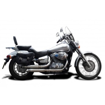 Delkevic volledig systeem Round RVS 410mm zonder e-keur - VT750 SHADOW SPIRIT (2008-2018)