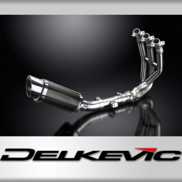 Delkevic volledig systeem Round Carbon 200mm zonder e-keur - Street Triple 675 (2013-2016)